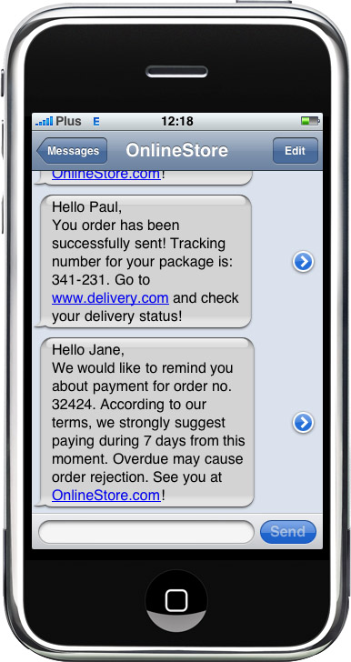 sms manual template